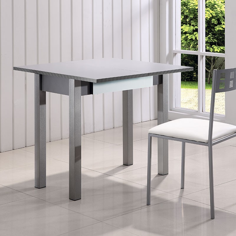 Mesa de cocina extensible cristal modelo C - Spainfy